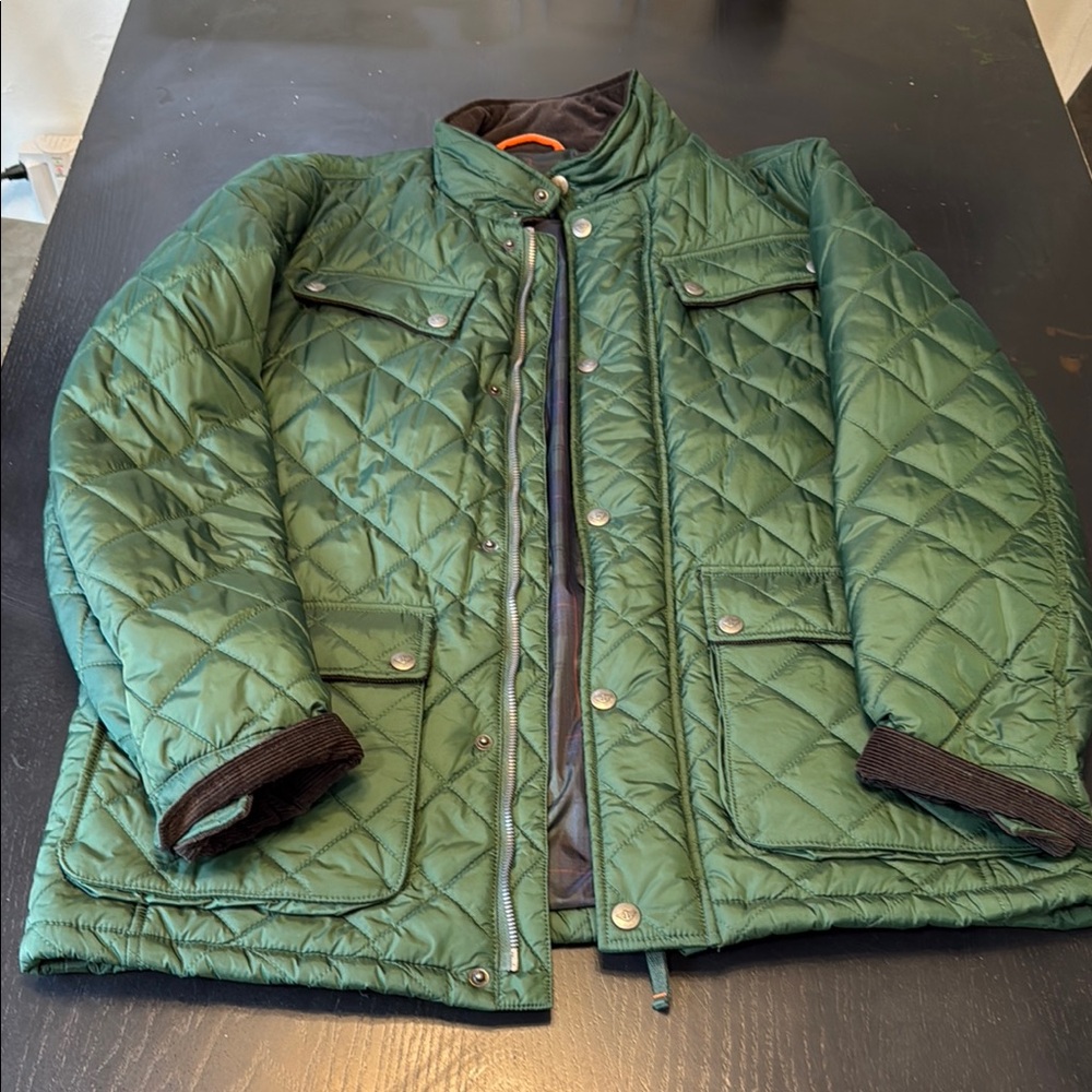 Dockers Men's large.  Green Quilted Jacket